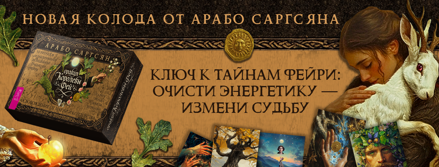 Оракул Королевы фей: освобождение от магии и колдовства (50 карт + брошюра)